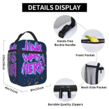 Arcane Insulated Lunch Bags High Capacity Jinx Graffiti Lunch Container Thermal Bag Lunch Box Tote School Travel Food Handbags Arcane Insulated Lunch Bags High Capacity Jinx Graffiti Lunch Container Thermal Bag Lunch Box Tote School Travel Food Handbags