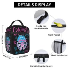 Arcane Insulated Lunch Bags High Capacity Jinx Graffiti Lunch Container Thermal Bag Lunch Box Tote School Travel Food Handbags Arcane Insulated Lunch Bags High Capacity Jinx Graffiti Lunch Container Thermal Bag Lunch Box Tote School Travel Food Handbags