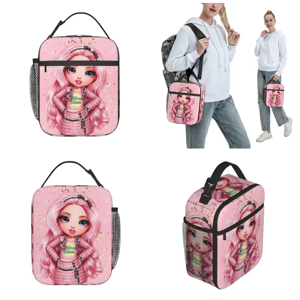Kawaii Anime Rainbow High Bella Parker Lunch Bag