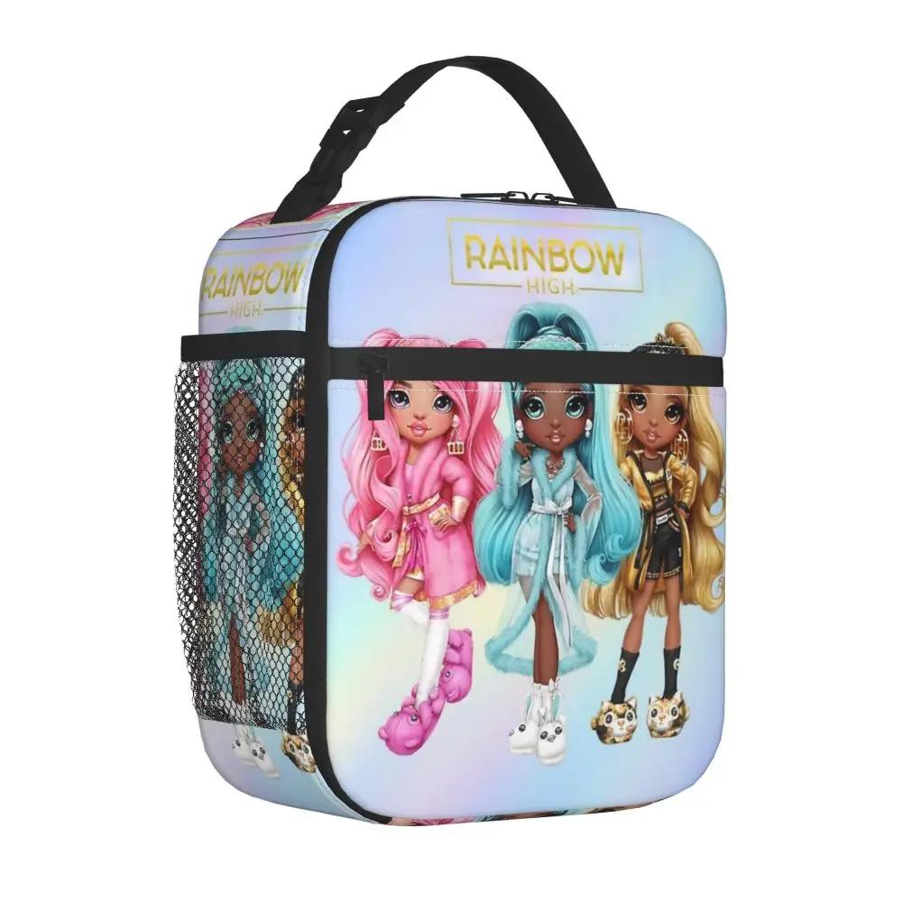 Kawaii Anime Rainbow High Bella And Robin With Marisa Lunch Bag