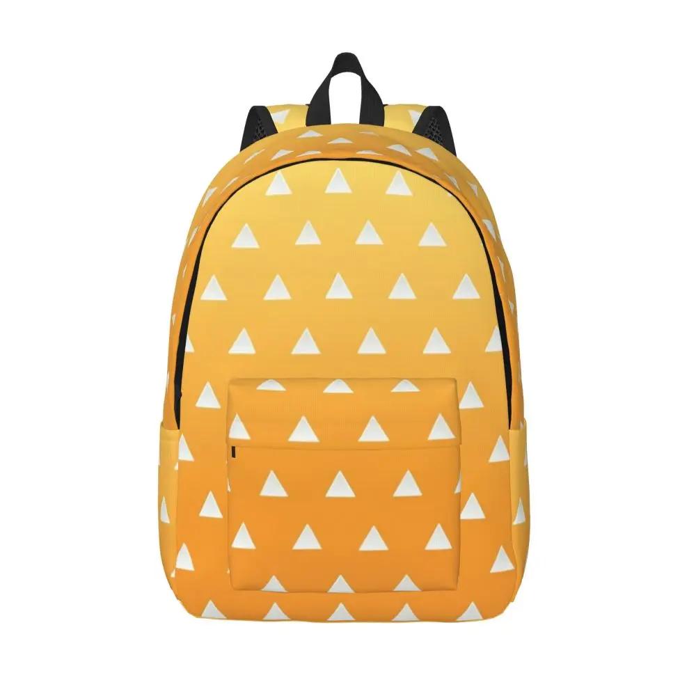 Kawaii Anime Demon Slayer Zenitsu Agatsuma Pattern Backpack