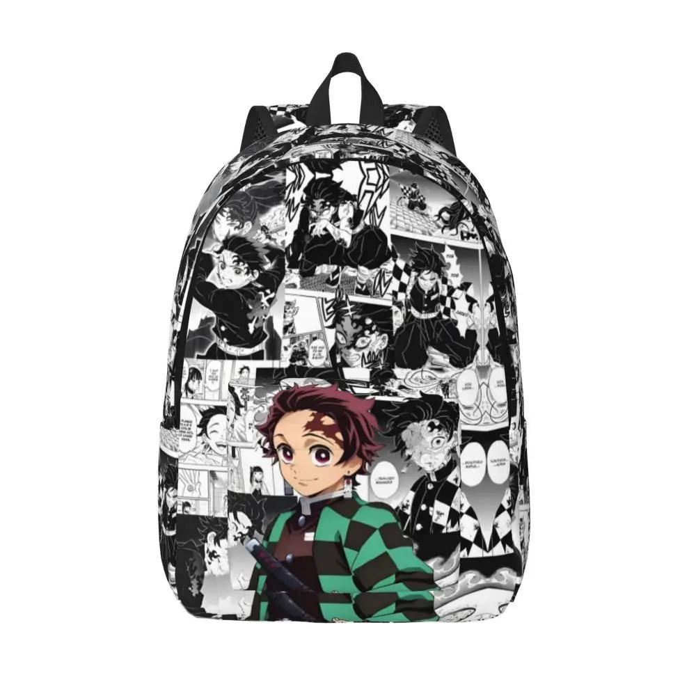 Kawaii Cartoon Demon Slayer Tanjiro School Backpack
