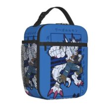 Kawaii Cartoon Digimon WereGarurumon Lunch Bag Kawaii Cartoon Digimon WereGarurumon Lunch Bag