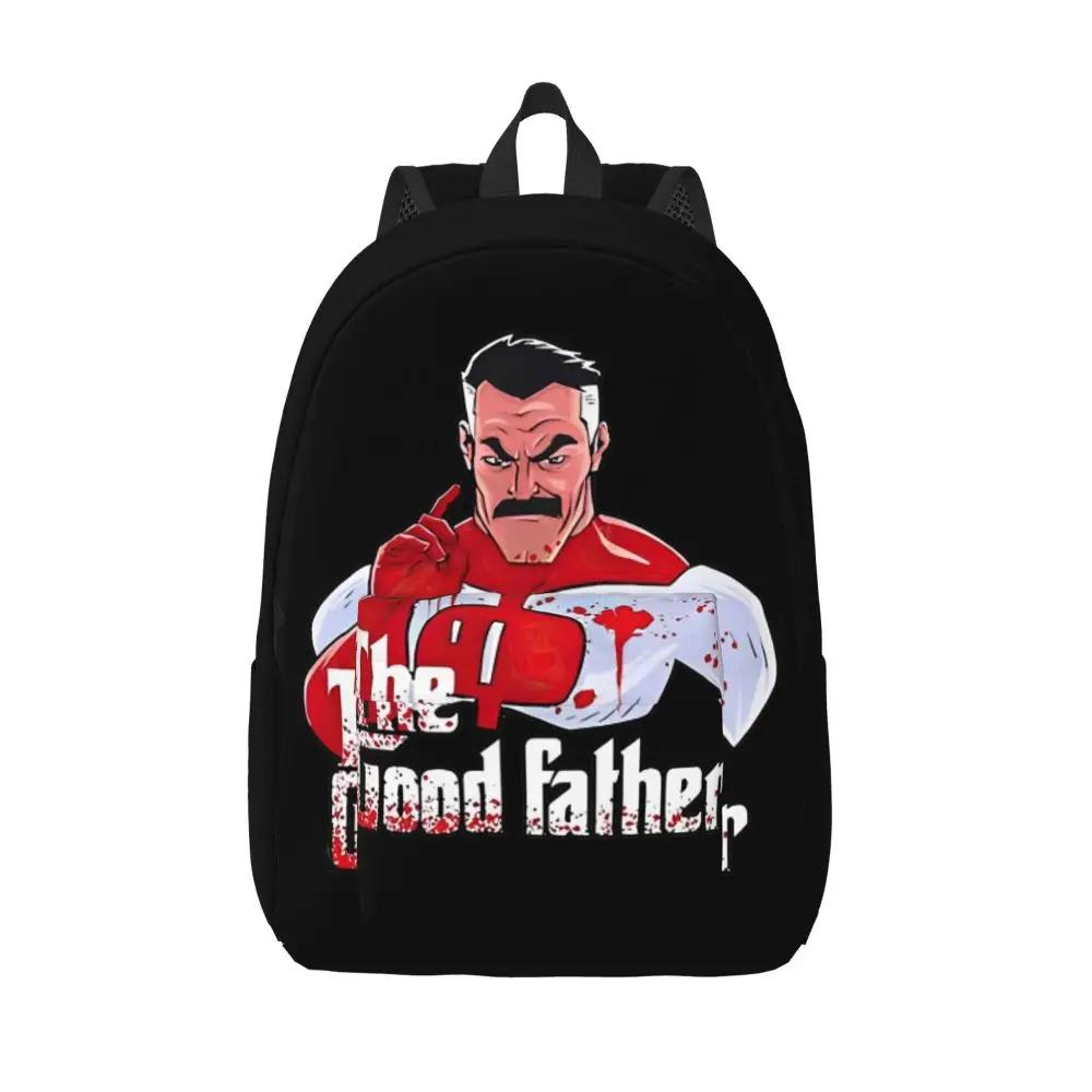 Kawaii Cartoon Invincible Omni-Man The Good Father Backpack
