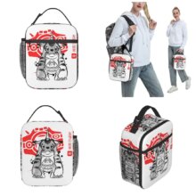 Kawaii Cartoon Digimon Gabumon Insulated Lunch Bag Kawaii Cartoon Digimon Gabumon Insulated Lunch Bag