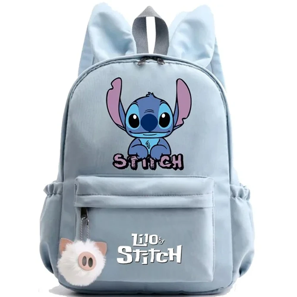 Cartoon Lilo And Stitch Printed Kawaii Backpack