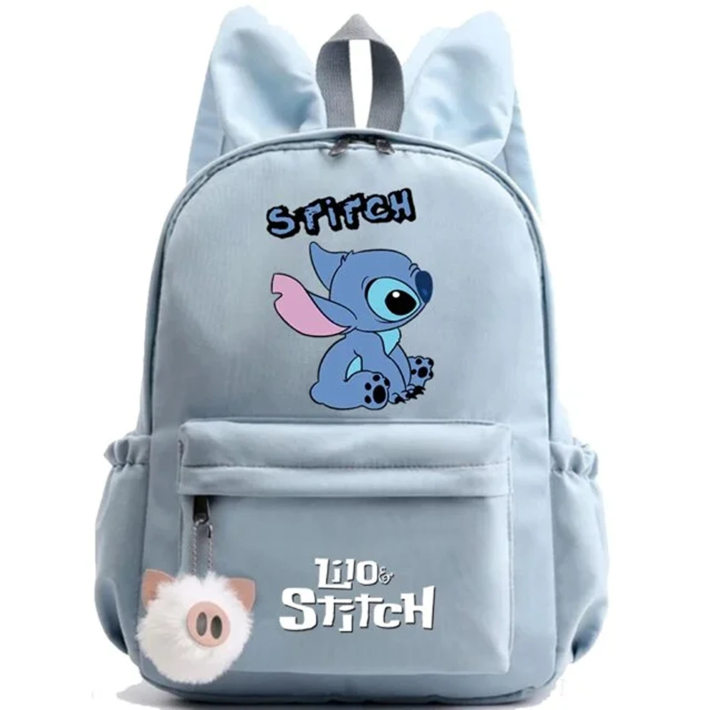 Kawaii Cartoon Lilo And Stitch Print Backpack