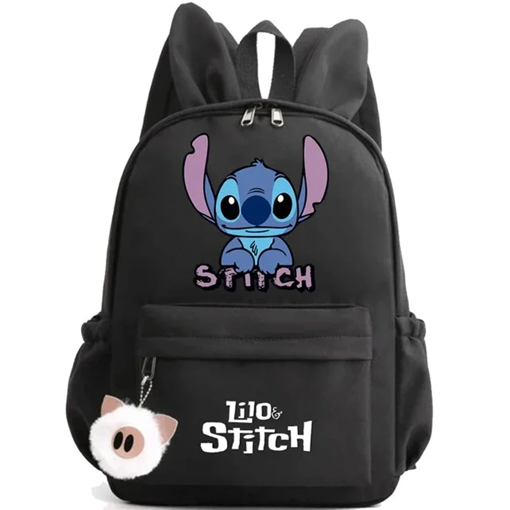 Cartoon Lilo And Stitch Printed Kawaii Backpack