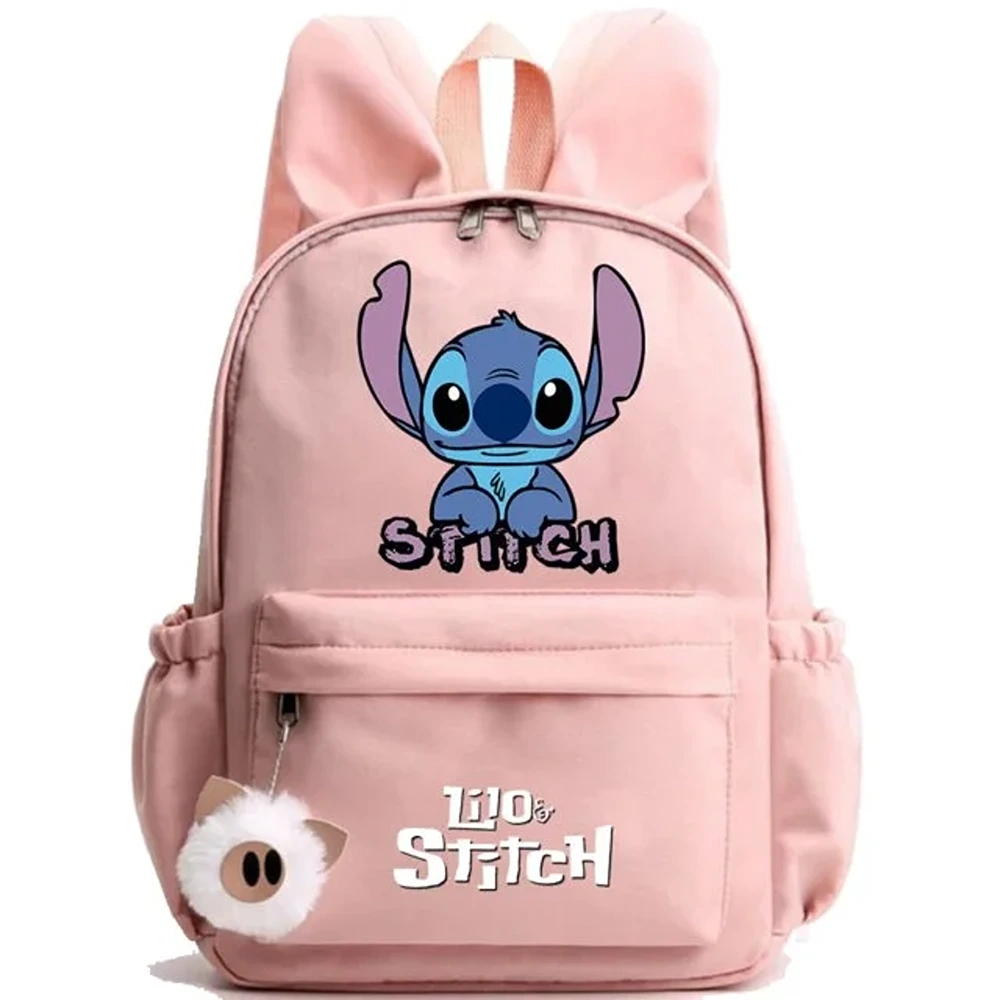 Cartoon Lilo And Stitch Printed Kawaii Backpack