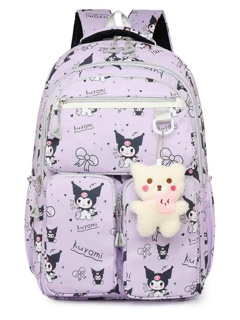 Kuromi Kawaii Printed Backpack