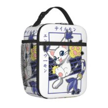 Kawaii Cartoon Digimon Tailmon Insulated Lunch Bag Kawaii Cartoon Digimon Tailmon Insulated Lunch Bag