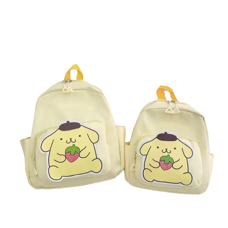 Kawaii Sanrio Anime Pompompurin Schoolbag