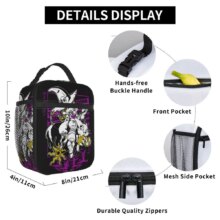 Kawaii Cartoon Digimon Wizardmon Insulated Lunch Bag Kawaii Cartoon Digimon Wizardmon Insulated Lunch Bag