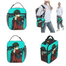 Anime Kawaii Blue Lock Rin Itoshi Lunch Bag Anime Kawaii Blue Lock Rin Itoshi Lunch Bag