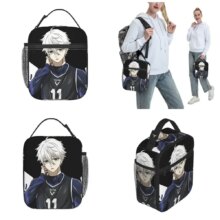 Anime Blue Lock Seishirō Nagi Kawaii Insulated Lunch Bag Anime Blue Lock Seishirō Nagi Kawaii Insulated Lunch Bag