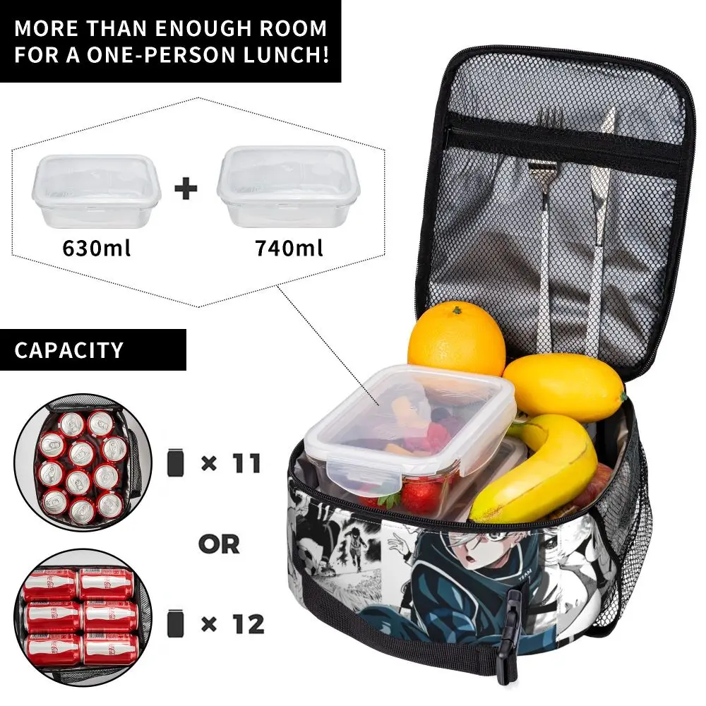 Kawaii Anime Blue Lock Seishirō Nagi Insulated Lunch Bag