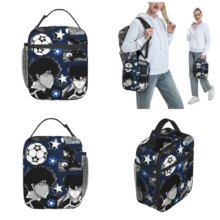 Anime Kawaii Blue Lock Yoichi Isagi Insulated Lunch Bag Anime Kawaii Blue Lock Yoichi Isagi Insulated Lunch Bag