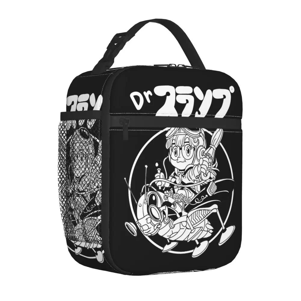 Cartoon Kawaii Dr. Slump Arale Norimaki Black Lunch Bag