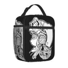 Kawaii Cartoon Dr. Slump Arale Norimaki Black Insulated Lunch Bag Kawaii Cartoon Dr. Slump Arale Norimaki Black Insulated Lunch Bag