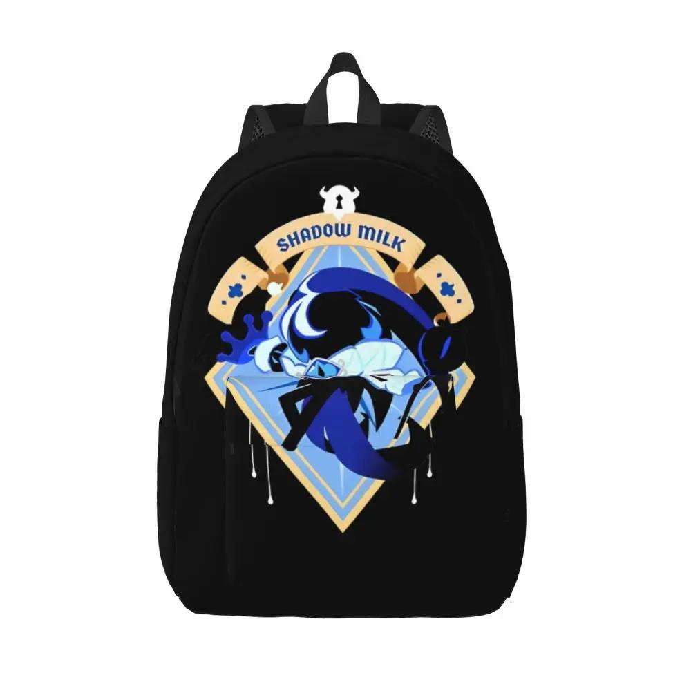 Kawaii Cartoon Shadow Milk Cookie Black Backpack