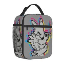Cartoon Digimon Colors Renamon Kawaii Lunch Bag Cartoon Digimon Colors Renamon Kawaii Lunch Bag