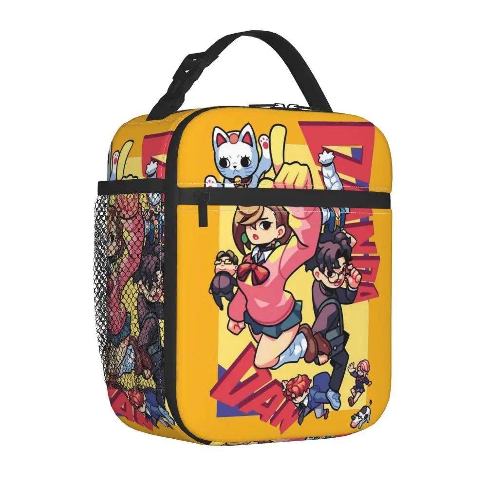 Kawaii Anime Dandadan Character Polyester Lunch Bag