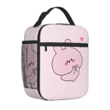 Cartoon Kawaii Asamimichan With Heart Insulated Lunch Bag Cartoon Kawaii Asamimichan With Heart Insulated Lunch Bag