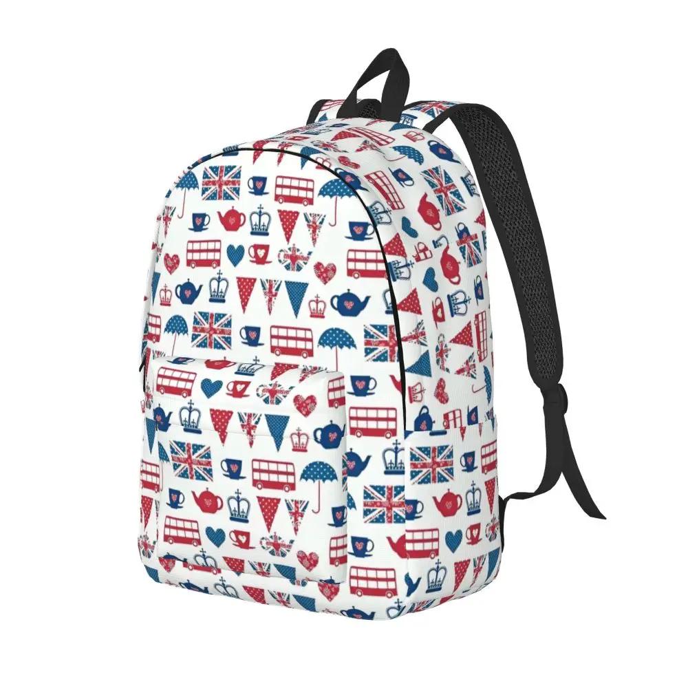 Symbols Of United Kingdom London Kawaii Schoolbag