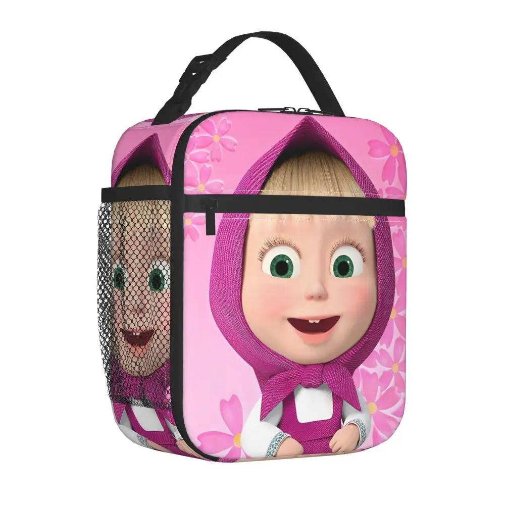 Cartoon Kawaii Masha And The Bear Lunch Bag