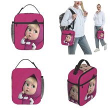 Cartoon Masha And The Bear Kawaii Lunch Bag Cartoon Masha And The Bear Kawaii Lunch Bag