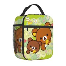 Kawaii Cartoon Rilakkuma Bear Insulated Lunch Bag Kawaii Cartoon Rilakkuma Bear Insulated Lunch Bag