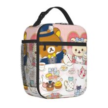 Kawaii Cartoon Rilakkuma And Korilakkuma Tea Time Lunch Bag Kawaii Cartoon Rilakkuma And Korilakkuma Tea Time Lunch Bag