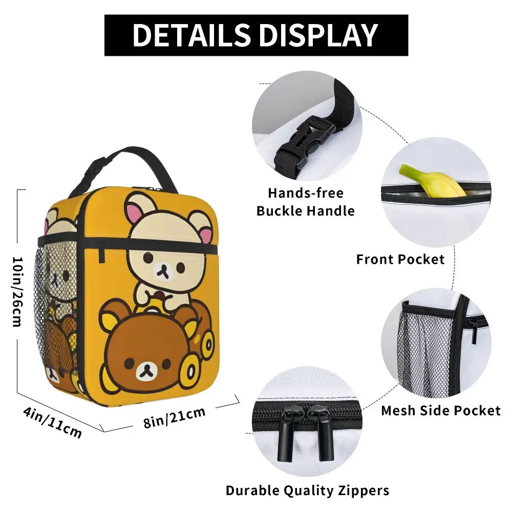 Kawaii Cartoon Rilakkuma And Korilakkuma Lunch Bag