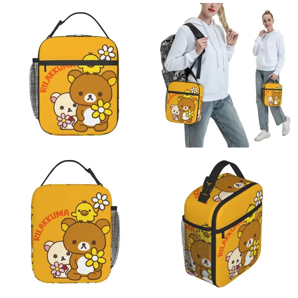 Kawaii Cartoon Rilakkuma With Friends Lunch Bag