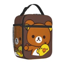 Cartoon Kawaii Rilakkuma And Kiiroitori Lunch Bag Cartoon Kawaii Rilakkuma And Kiiroitori Lunch Bag