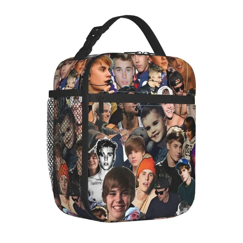 Kawaii Justin Bieber Printed Lunch Bag
