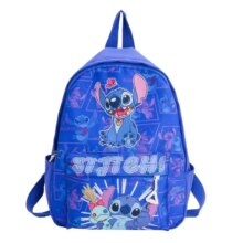 Kawaii Cartoon Stitch And Angle Print Blue Backpack Kawaii Cartoon Stitch And Angle Print Blue Backpack