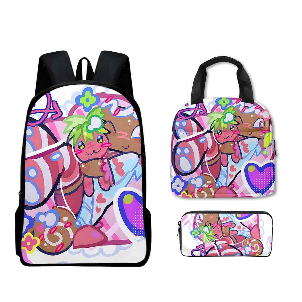3pcs/Set Kawaii Cartoon Dandy's World School Bag