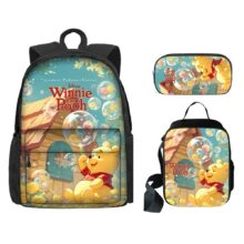 3Pcs/Set Kawaii Cartoon Winnie-The-Pooh Backpack – 08 3Pcs/Set Kawaii Cartoon Winnie-The-Pooh Backpack - 08