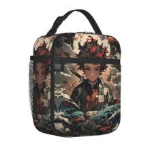 Anime Kawaii Demon Slayer Tanjiro Kamado Insulated Lunch Bag Anime Kawaii Demon Slayer Tanjiro Kamado Insulated Lunch Bag
