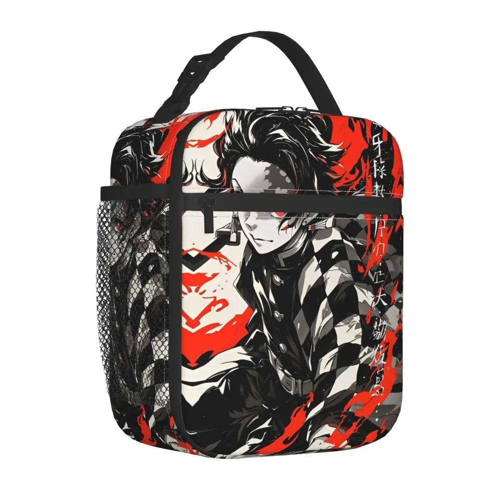 Anime Demon Slayer Tanjiro Kamado Kawaii Insulated Lunch Bag