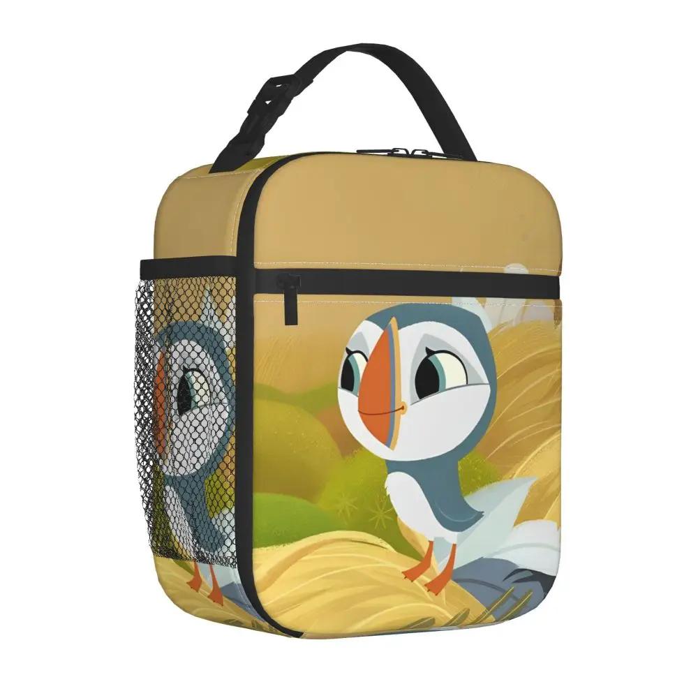 Kawaii Cartoon Puffin Rock Oona Insulated Lunch Bag