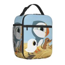 Kawaii Cartoon Puffin Rock Oona And Baba With Mossy Lunch Bag Kawaii Cartoon Puffin Rock Oona And Baba With Mossy Lunch Bag