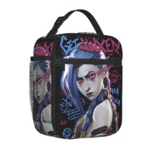 Kawaii Arcane Jinx Graffiti Polyester Insulated Lunch Bag Kawaii Arcane Jinx Graffiti Polyester Insulated Lunch Bag