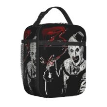 Horror Terrifier Art The Clown Polyester Printed Lunch Bag Horror Terrifier Art The Clown Polyester Printed Lunch Bag