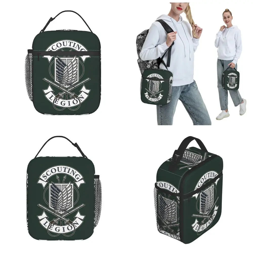 Anime Kawaii Attack On Titan: Scouting Legion Symbol Lunch Bag