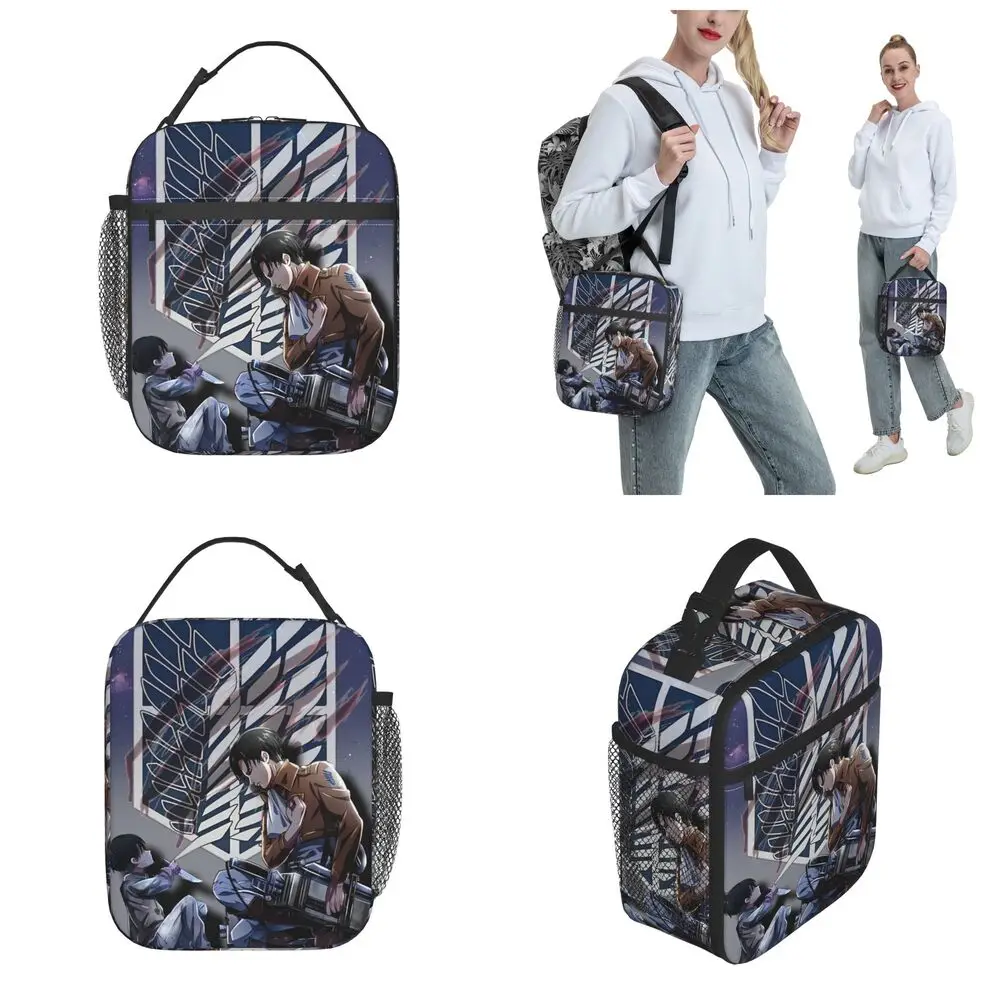 Anime Kawaii Attack On Titan Levi Ackerman Lunch Bag