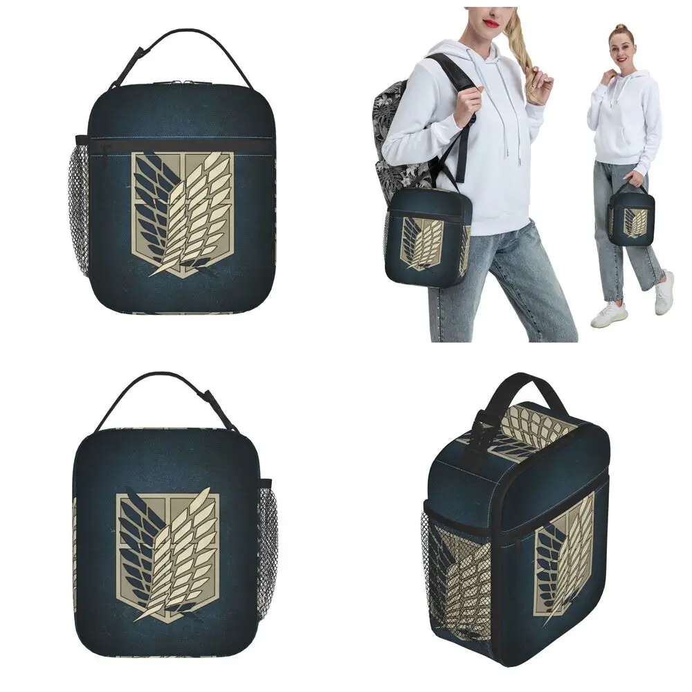 Anime Kawaii Attack On Titan Scout Regiment Symbol Lunch Bag
