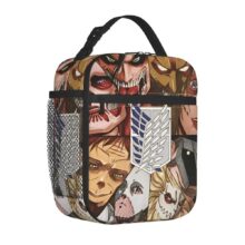 Anime Kawaii Attack On Titan Character Insulated Lunch Bag Anime Kawaii Attack On Titan Character Insulated Lunch Bag