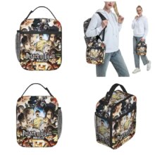 Anime Kawaii Attack On Titan Character Insulated Lunch Bag Anime Kawaii Attack On Titan Character Insulated Lunch Bag